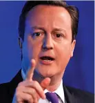  ??  ?? Critical: David Cameron in 2013
