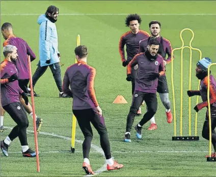  ?? FOTO: GETTY ?? El City hizo el entrenamie­nto previo al choque frente al Schalke en la Academy del club