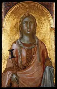  ?? FOTO: WIKIPEDIA ?? Mange kunstnere har latt seg inspirere av Lucia, her et maleri av Niccolo di Segna fra rundt 1340.