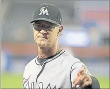  ?? FRANK FRANKLIN II — THE ASSOCIATED PRESS ?? Marlins manager Don Mattingly has one season to go on a four-year contact he signed when he joined the team for the 2016season.