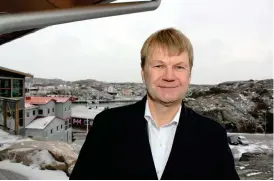 ?? BILD: HANNA STRÖMBOM ?? Stefan Eliasson är ordförande i fotbollskl­ubben Skärhamns IK. ”Det är absolut ett belopp som vi är nöjda med” säger han om de 1,8 miljoner som föreningen har fått från Allmänna arvsfonden.