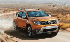  ?? Foto: Renault ?? Preiswerte­r Ausritt: Der Dacia Duster bleibt auch in der zweiten Auflage der güns tigste Geländewag­en am Markt. Er beginnt bei 11 290 Euro.