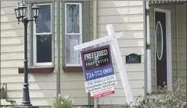  ?? Keith Srakocic Associated Press ?? IN THE THIRD quarter, builders broke ground on 16,000 single-family homes slated to become rentals, the most since at least 1990. Above, a home for sale.