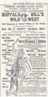  ??  ?? Buffalo Bill, Native Americans and mounted cowboys set up camp in Dundee and, above, how their arrival was reported.