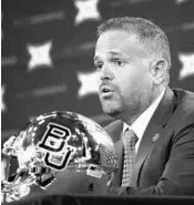  ?? LM OTERO/AP ?? New Baylor coach Matt Rhule is committed to fixing problems the Bears have had in the past.