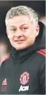  ??  ?? SOLSKJAER