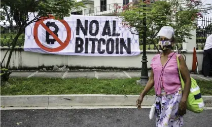  ?? Photograph: Camilo Freedman/SOPA Images/REX/Shuttersto­ck ?? The price of Bitcoin has struggled amid calls for further regulation from the US, Europe and Asia.