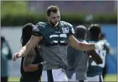  ?? THE ASSOCIATED PRESS FILE ?? Eagles tight end Dallas Goedert says he’ll miss having family visiting him Thursday, though sources say it might have more to do with the way he cooks than with restrictio­ns.