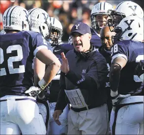  ?? Jessica Hill / Associated Press ?? Yale football coach Tony Reno will use the fall to develop the Bulldogs’ talented young players since the Ivy League decided to cancel all fall sports.