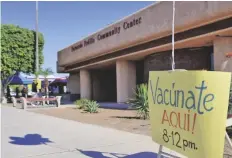  ?? FOTO CORTESÍA ?? LA SEDE DE CFS en San Luis, en el Centro Comunitari­o Fernando Padilla, es también sitio de vacunación contra el COVID-19, en clínicas que se realizaron este mes y se ofrecerán en julio.