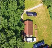  ?? JAROD THRUSH / STAFF ?? The search of Sugarcreek MetroPark has involved police, federal officials and dogs. Investigat­ors will continue their work this morning.