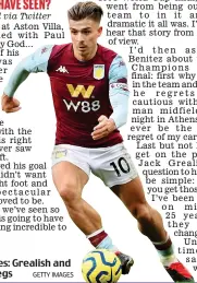  ?? GETTY IMAGES ?? Golden calves: Grealish and his muscly legs