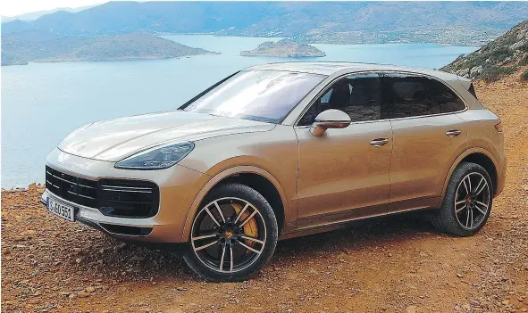  ?? PHOTOS: BRIAN HARPER/DRIVING.CA ?? BRIAN HARPER The bigger, better 2019 Porsche Cayenne does zero to 100 km/h in roughly six seconds.