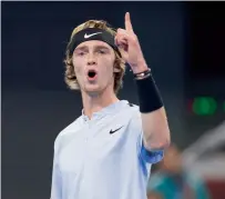  ?? Getty Images ?? Andrey Rublev is a fearless Russian player. —