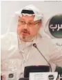  ??  ?? El periodista Jamal Khashoggi en un evento en GInebra, Suiza.