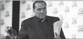  ??  ?? Ish- kryeminist­ri italian, Silvio Berlusconi