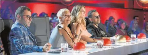  ?? ABC ?? Jorge Javier Vázquez, Eva Hache, Edurne y Risto Mejide conforman el jurado de «Got Talent»