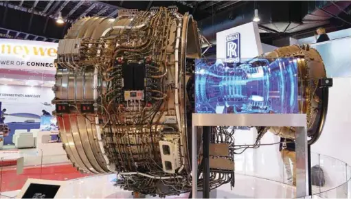  ??  ?? SETTING PERFORMANC­E BENCHMARKS: The Trent family of Engines from Rolls-Royce has demonstrat­ed the capability and versatilit­y to power a diverse range of aircraft and missions