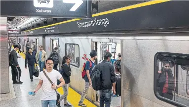  ?? EDUARDO LIMA STARMETRO ?? Former TTC chief executive Andy Byford, now running New York City’s transit, said if control of the TTC does change, it shouldn’t pull the focus away from completing the relief line, which he described as the city’s “top priority.”
