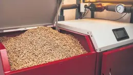  ?? ?? Biomass boilers use sustainabl­y sourced pellets.