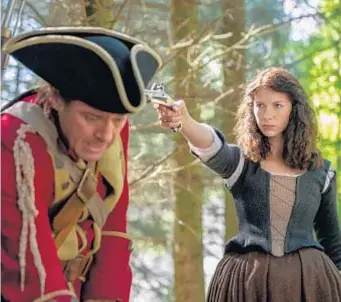  ?? Neil Davidson Starz ?? SHOOT, Caitriona Balfe could snare a nod for “Outlander.” Her popular timetravel romantic fantasy is gaining momentum in the drama series category.