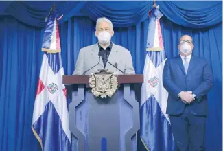  ?? FDUENTE EXTERNA ?? Los doctores Jorge Marte Báez y José Yunén, durante rueda de prensa.