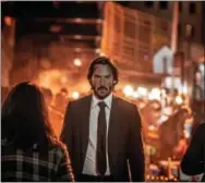  ?? COURTESY LIONSGATE ?? Keanu Reeves stars as John Wick in “John Wick: Chapter Two.”