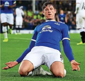  ??  ?? Wanted man: Valued at £50m, Barkley is being monitored by both north London clubs
