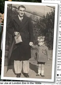  ??  ?? PLOUGHS HIS OWN FURROW: Richard as ‘selfish’ Tom with Felicity Kendal as Barbara. Inset, with his father Joe at London Zoo in the 1930s