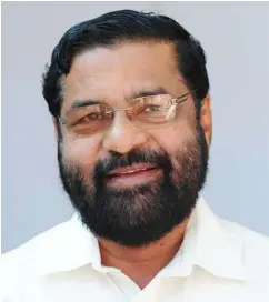  ??  ?? Kerala tourism and devaswom minister Kadakampal­ly Surendran