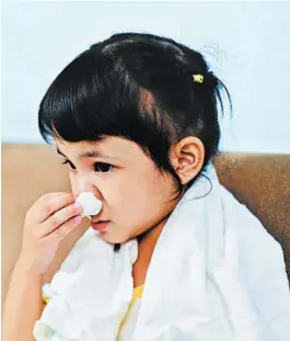  ?? DREAMSTIME ?? If your child has the flu, keep them at home.