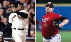  ?? (Reuters) ?? WHILE THERE is no doubt that Barry Bonds (left) – with an MLB-record 762 home runs – and Roger Clemens (right) – with a record seven Cy Young awards – have Hall of Fame credential­s, their suspected involvemen­t with performanc­e-enhancing drugs has kept...