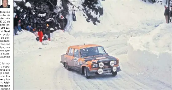  ??  ?? HISTORIA. El Seat 124 fue un vehículo trascenden­tal en la historia de España, tanto en sus carreteras como en las competicio­nes de rallys.