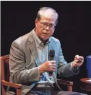  ?? JOE TIMMERMAN/INDYSTAR ?? Sen. Mike Braun speaks to the audience Jan. 25 during a First Principles Forum of Indiana Republican candidates for governor at Tarkington Theater in Carmel.