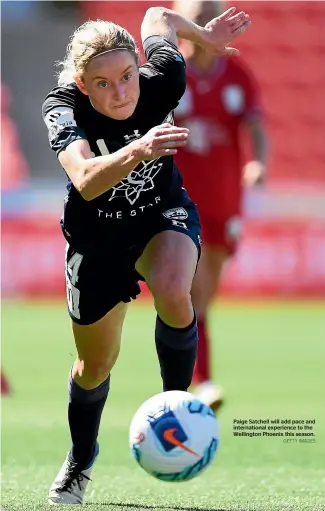  ?? ?? Paige Satchell will add pace and internatio­nal experience to the Wellington Phoenix this season.