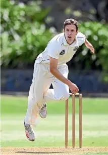  ?? PHOTOSPORT ?? Canterbury pace bowler Will Williams has secured a three1⁄2 year contract with English county Lancashire on the back of recent success there and his British passport.