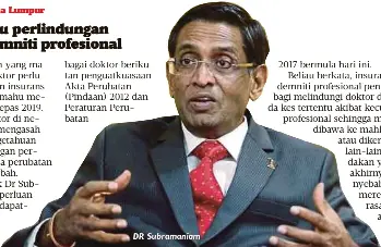 Doktor Perlu Perlindungan Insurans Indemniti Profesional Pressreader