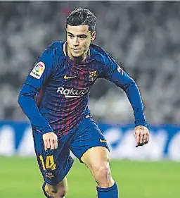  ??  ?? SALIDA. El jugador Philippe Coutinho no logró destacar como se esperaba en una temporada y media que estuvo en el Barcelona.