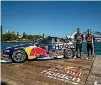  ?? SUPPLIED ?? Van Gisbergen and Whincup with the new car.