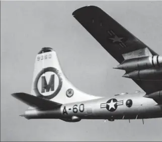  ?? USAF ?? Le Boeing B-50 n’était pas seulement une version plus puissante du B-29. Sa structure était différente, mettant en oeuvre de nouveaux alliages d’aluminium plus légers.