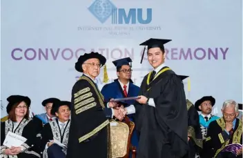  ??  ?? Pichien says, ‘The IMu Tun Zahir Merit award serves as encouragem­ent for me to continue my hard work and to strive to achieve greater heights.’