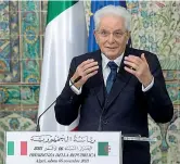  ?? (Ansa) ?? In Africa
Il Presidente Sergio Mattarella ieri ad Algeri