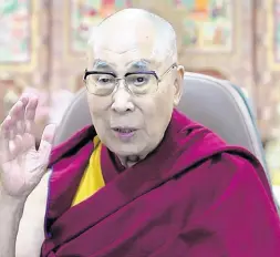  ?? AP ?? The Dalai Lama.