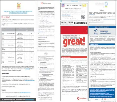  ?? Picture: SUPPLIED ?? Last Saturday’s papers advertised around 200 vacant positions — more, if you add employers seeking entire teams and groups of graduate trainees.