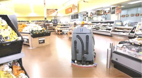  ?? — Walmart photo ?? Walmart is rolling out 360 autonomous floor-scrubbing robots in some of its stores in the US by the end of the January.