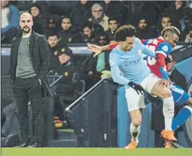  ?? FOTO: EFE ?? Guardiola, enfadado por la imagen de su equipo
