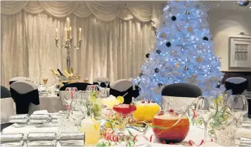  ??  ?? Party time Book now for your Christmas and New Year events at The Colessio Hotel