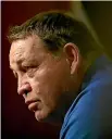  ??  ?? Steve Hansen: I hope I will be remembered as somebody who didn’t get too excited even when I was excited.