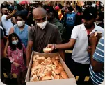  ?? ?? BADLY AFFECTED: Sri Lanka is seeking donations to feed its several hundred thousand children