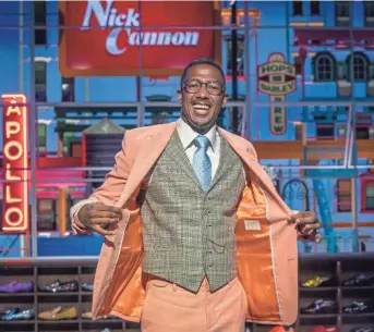  ?? ANDY KROPA/INVISION/AP ?? Nick Cannon’s new self-titled syndicated talk show premiered Monday.